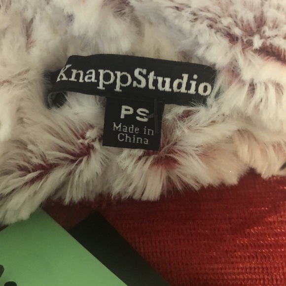 NWT Knapp Studio Fleece Fuzzy Soft Pull Over Hoodie Womens Pink Size PS - Picture 11 of 12